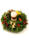 Photo christmas wreath