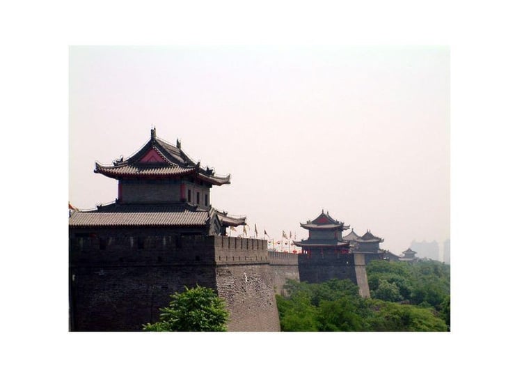 Photo city walls Xian