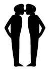 Coloring page couple