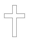 Coloring page cross