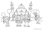 Coloring page Eid ul-Fitr