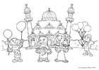 Coloring page Eid ul-Fitr