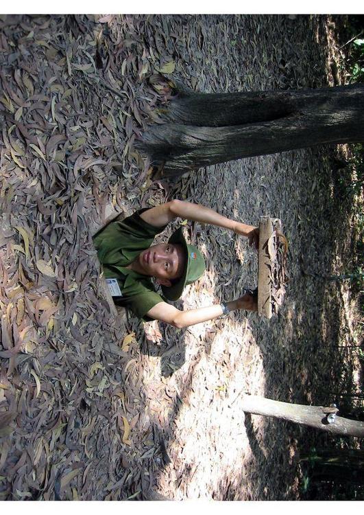 entrance to Cu Chi tunnel