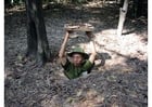 Photos entrance to Cu Chi tunnel