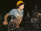 photo female factory worker - 1942