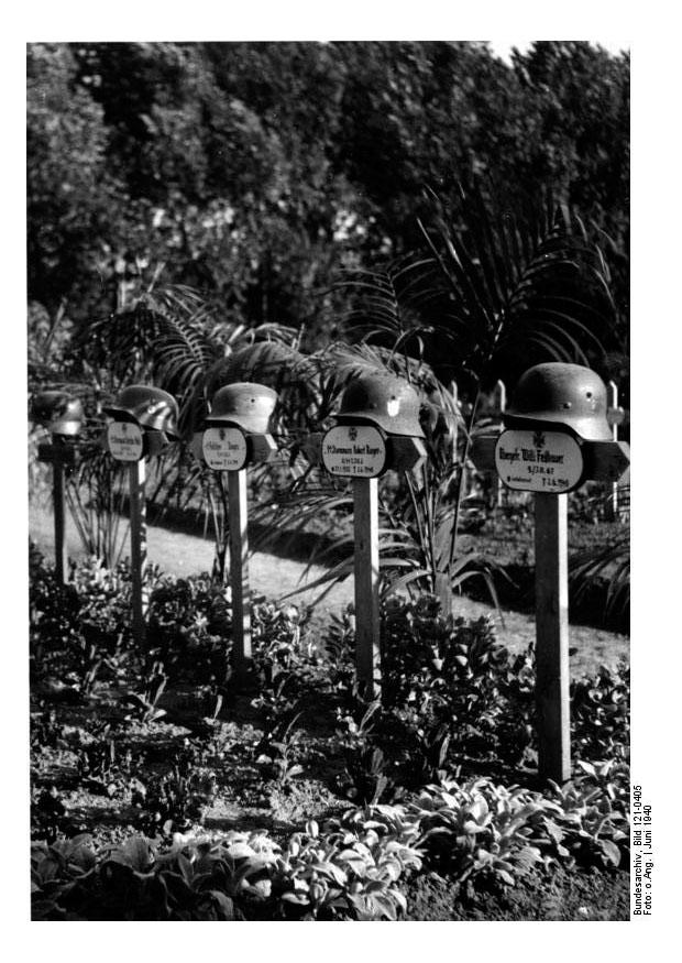Photo German graves in North France