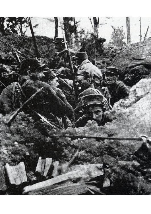 in the trenches,1918