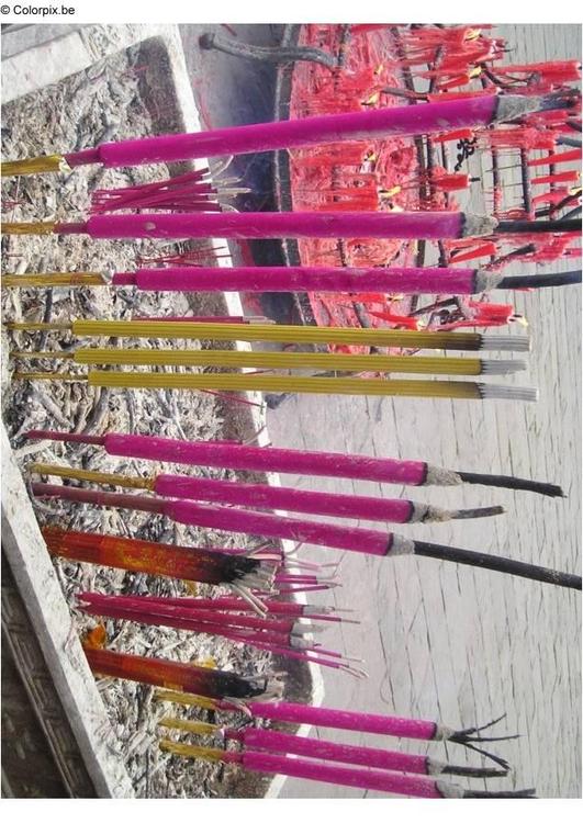 incense at Mount Emei