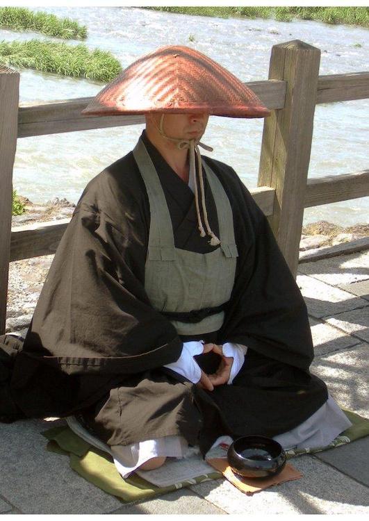 Japanese buddhist monk