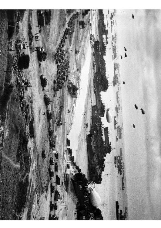 landing at Omaha Beach, Normandy