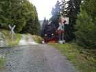 Photo level crossing without barriers