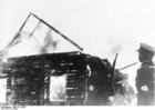 Litouwen - synagogue on fire
