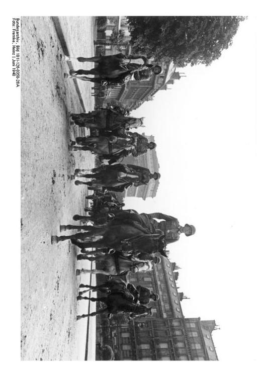 March of German Troops in Paris