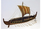model of Gokstad viking ship