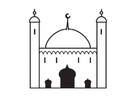 Coloring page mosque