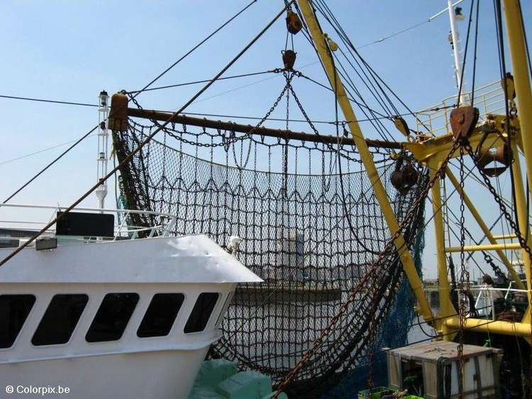Photo nets fishing boat