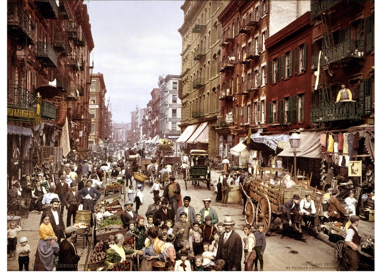 Photo New York - Mulberry Street 1900