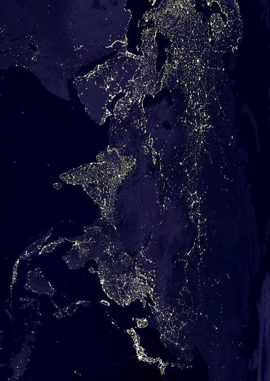 night image Earth, Area 5