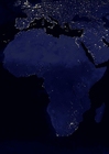 Photo night image urbanized Earth, Africa