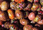 Photo painted Easter eggs