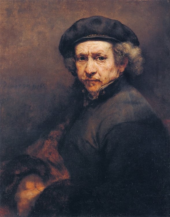 Photo painting by Rembrandt