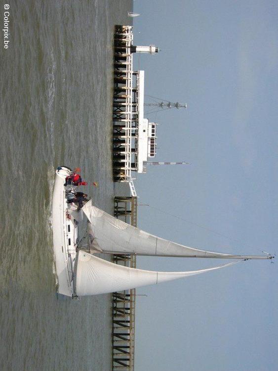 pier with sailing boat