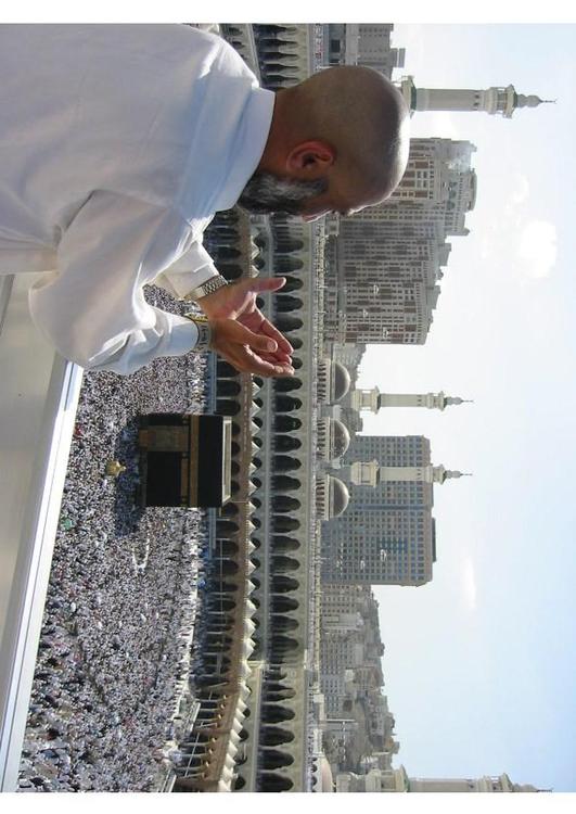 pilgrim at Masjid Al Haram, Mecca