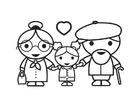 Coloring page right to care and love