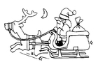 Coloring page santa claus