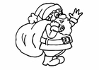 Coloring page Santa Clause