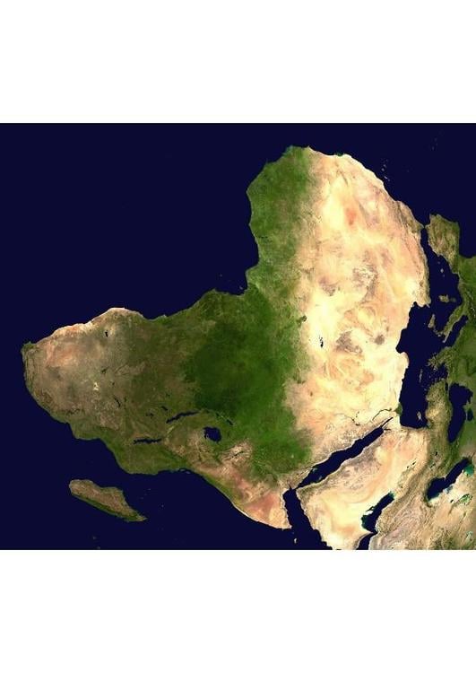 satelite image Africa