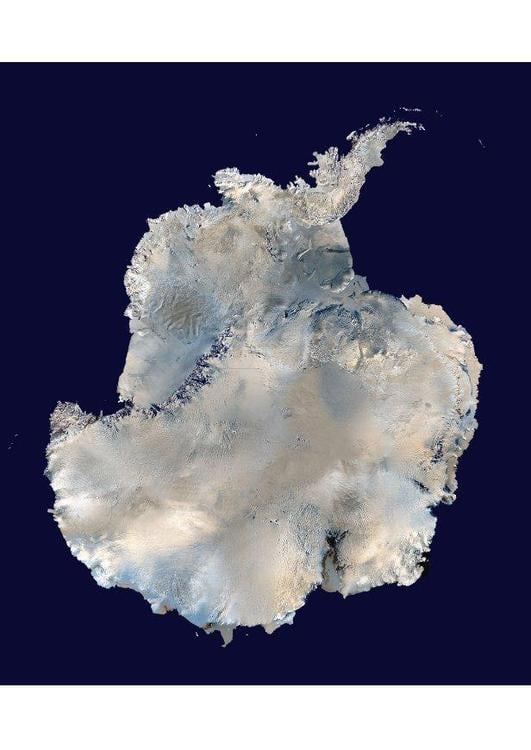 satelite image Antartica