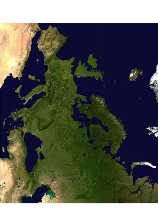satelite image Europe