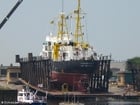 ship in dry dock