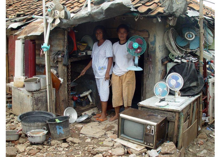 Photo slums in Jakarta