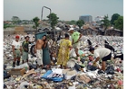 Photos slums in Jakarta