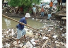 Photos slums in Jakarta