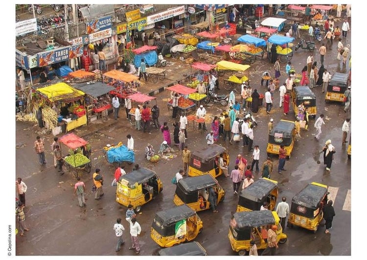 Photo street view India