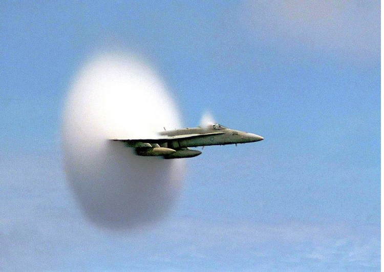 Photo through the sound barrier