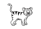 Coloring page Tiger