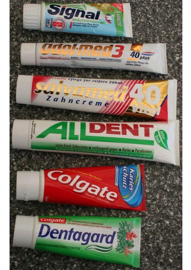 Photo toothpaste