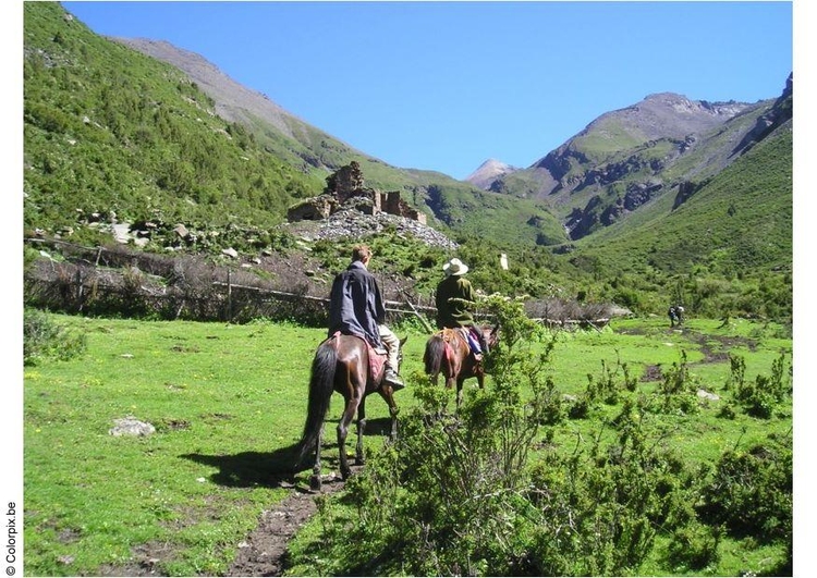 Photo travel on horseback