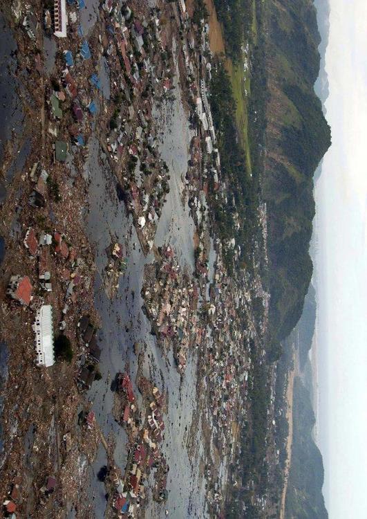 village after tsunami